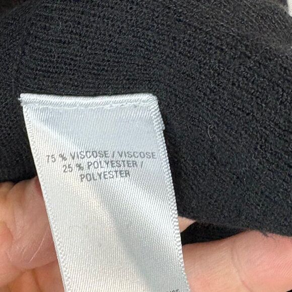 JOSEF Knit Ribbed Draped Open Front Cardigan Long Sleeve sz S - Picture 4 of 9